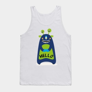 Little monster says hello Tank Top